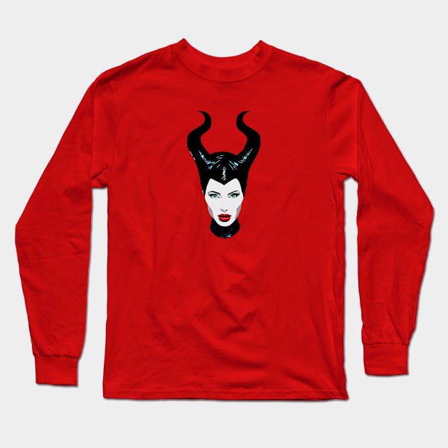 Maleficent Long Sleeve T-Shirt by ElviaMontemayor